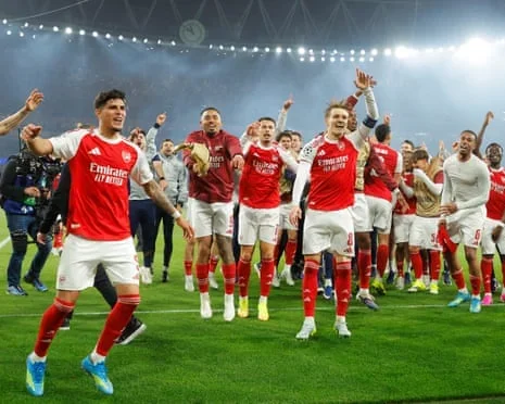 Arsenal get their celebrations on